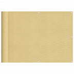 Paravento da Balcone Sabbia 75x300 cm 100% Poliestere Oxford
