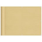 Paravento da Balcone Sabbia 75x600 cm 100% Poliestere Oxford