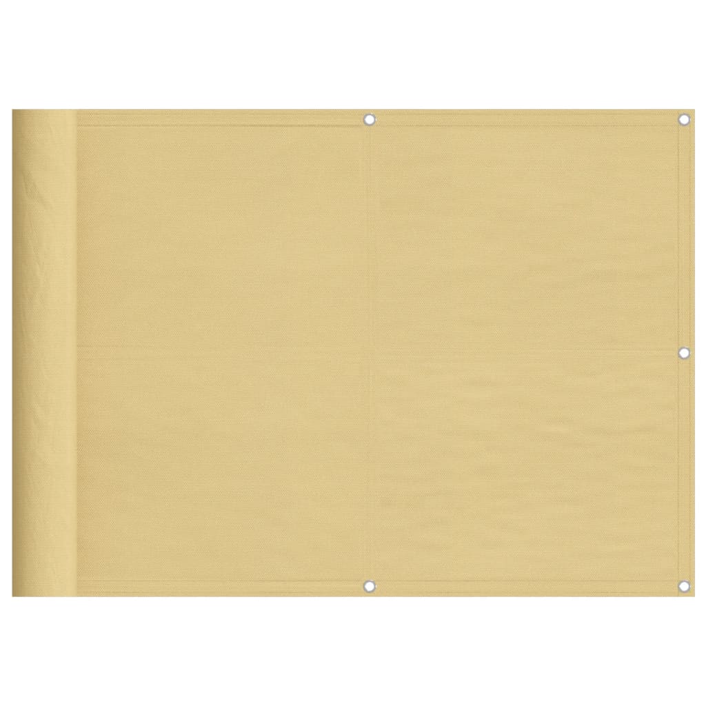 Paravento da Balcone Sabbia 75x800 cm 100% Poliestere Oxford