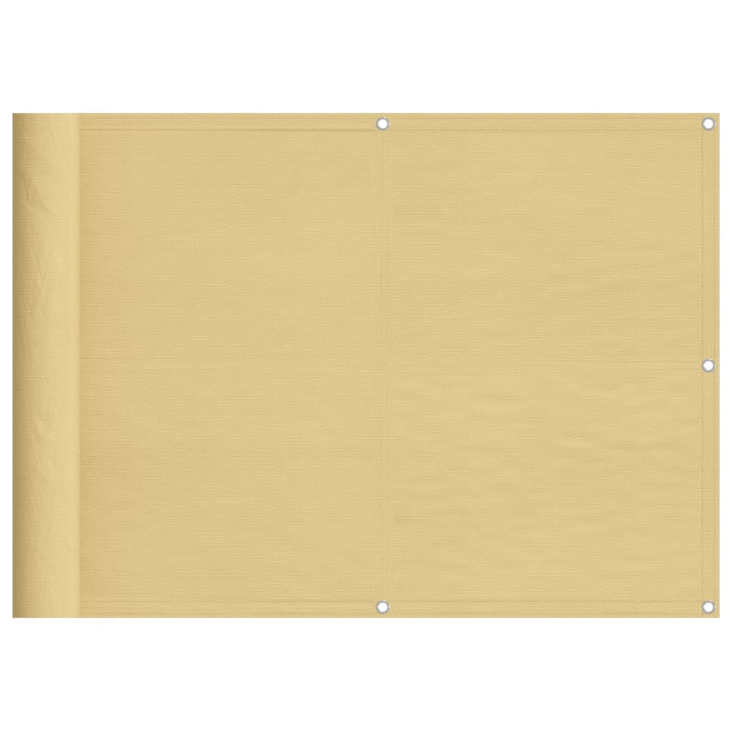 Paravento da Balcone Sabbia 75x1000 cm 100% Poliestere Oxford