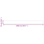 Paravento da Balcone Sabbia 75x1000 cm 100% Poliestere Oxford