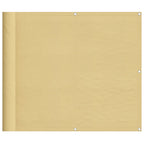 Paravento da Balcone Sabbia 90x600 cm 100% Poliestere Oxford