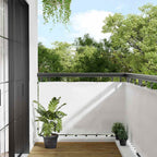 Paravento da Balcone Bianco 90x800 cm 100% Poliestere Oxford