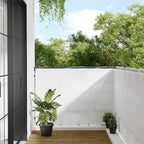 Paravento da Balcone Bianco 120x700 cm 100% Poliestere Oxford