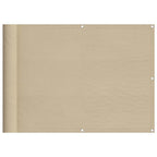 Paravento da Balcone Beige 75x700 cm 100% Poliestere Oxford