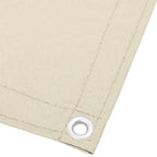 Paravento da Balcone Crema 75x800 cm 100% Poliestere Oxford