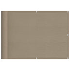 Paravento da Balcone Tortora 75x700 cm 100% Poliestere Oxford