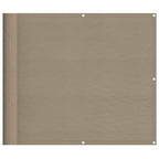 Paravento da Balcone Tortora 90x800 cm 100% Poliestere Oxford