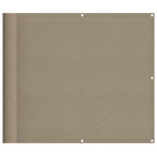 Paravento da Balcone Tortora 90x1000 cm 100% Poliestere Oxford