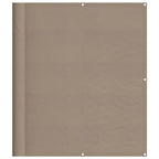 Paravento da Balcone Tortora 120x800 cm 100% Poliestere Oxford