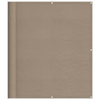 Paravento da Balcone Tortora 120x1000 cm 100% Poliestere Oxford