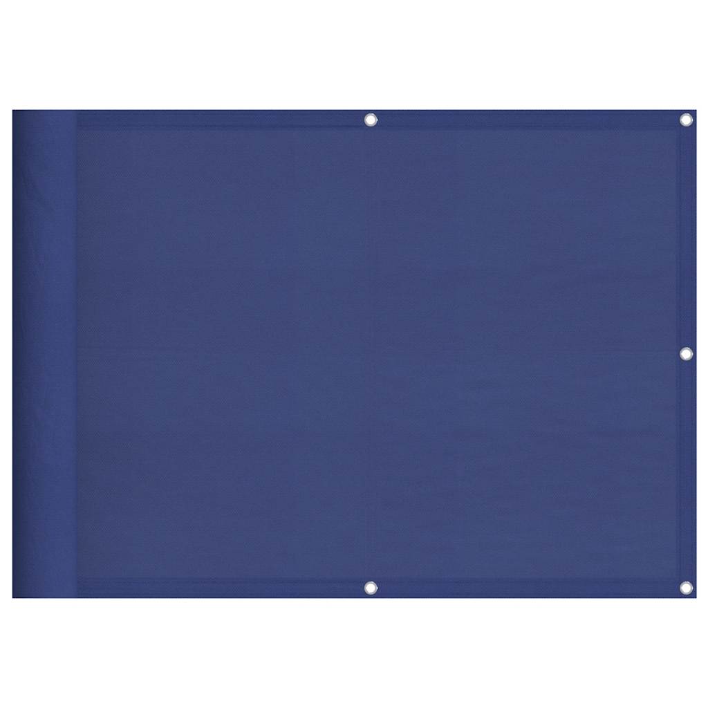 Paravento da Balcone Blu 75x800 cm 100% Poliestere Oxford