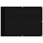 Paravento da Balcone Nero 75x700 cm 100% Poliestere Oxford