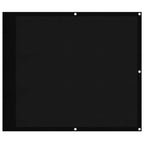 Paravento da Balcone Nero 90x700 cm 100% Poliestere Oxford