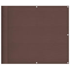 Paravento da Balcone Marrone 90x800 cm 100% Poliestere Oxford