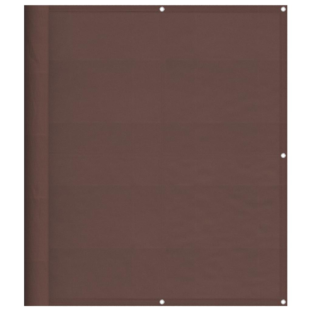 Paravento da Balcone Marrone 120x800 cm 100% Poliestere Oxford