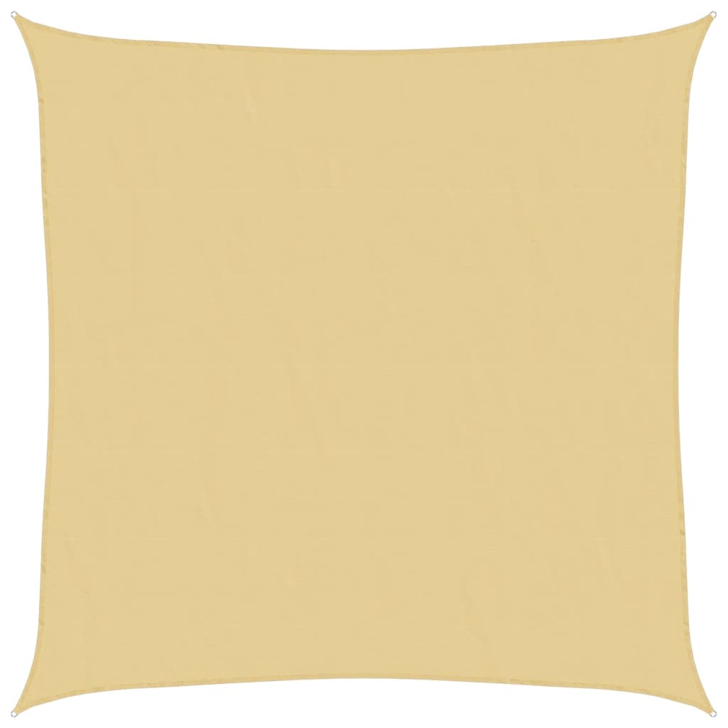 Vela Parasole Sabbia 6x6 m 100% Poliestere Oxford