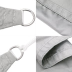 Vela Parasole Grigio Chiaro 3,5x2 m 100% Poliestere Oxford