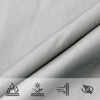 Vela Parasole Grigio Chiaro 6x3 m 100% Poliestere Oxford