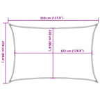 Vela Parasole Sabbia 3,5x2,5 m 100% Poliestere Oxford