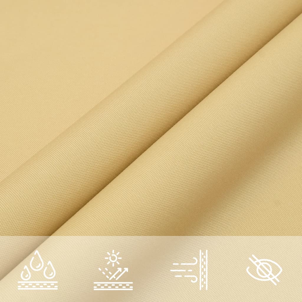 Vela Parasole Sabbia 4x3 m 100% Poliestere Oxford