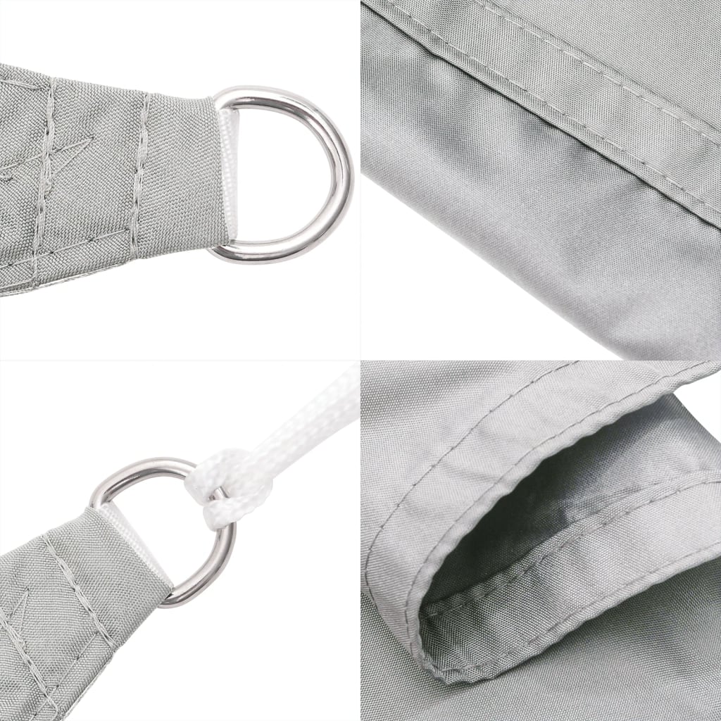 Vela Parasole Grigio Chiaro 7x5x5 m 100% Poliestere Oxford