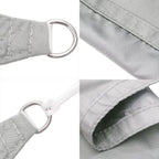 Vela Parasole Grigio Chiaro 7x5x5 m 100% Poliestere Oxford