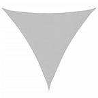 Vela Parasole Grigio Chiaro 3x3x3 m 100% Poliestere Oxford