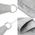 Vela Parasole Grigio Chiaro 5x7x7 m 100% Poliestere Oxford