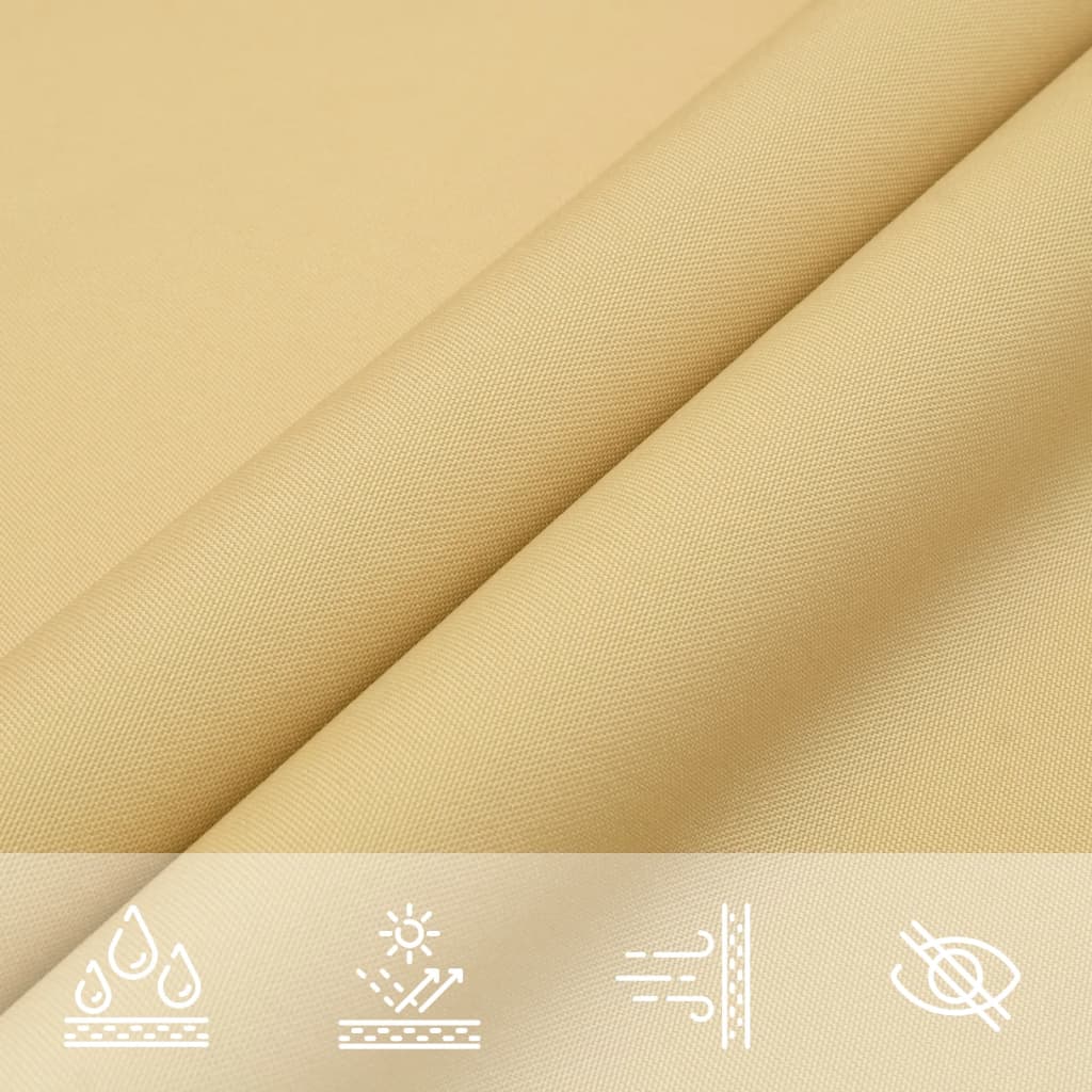 Vela Parasole Sabbia 5x5x5 m 100% Poliestere Oxford