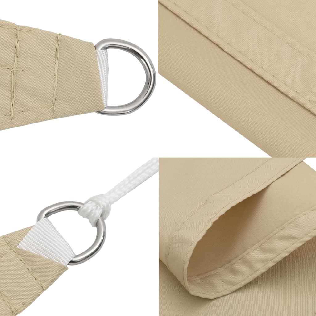 Vela Parasole Beige 2x2x2 m 100% Poliestere Oxford