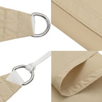 Vela Parasole Beige 2x2x2 m 100% Poliestere Oxford