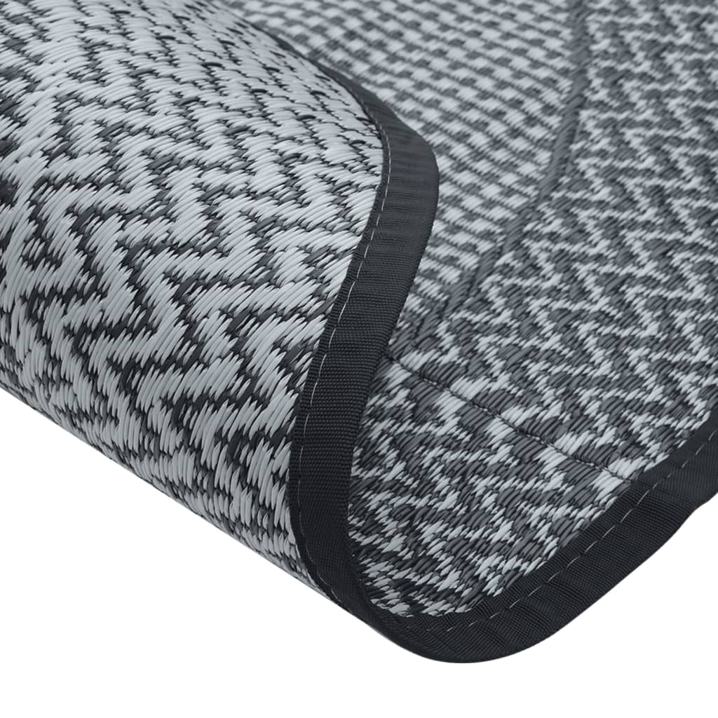 Tappeto da Esterno ARAKIL Grigio Ø120 cm in PP