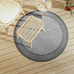 Tappeto da Esterno ARAKIL Grigio Ø120 cm in PP