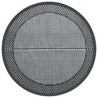Tappeto da Esterno ARAKIL Grigio Ø160 cm in PP