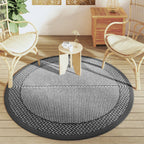Tappeto da Esterno ARAKIL Grigio Ø160 cm in PP