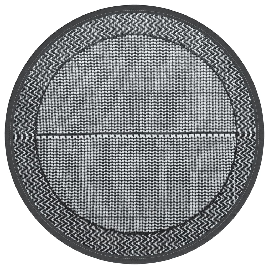 Tappeto da Esterno ARAKIL Grigio Ø200 cm in PP