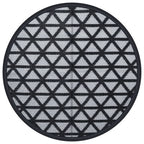 Tappeto da Esterni ARAKIL Nero Ø200 cm in PP