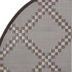 Tappeto da Esterni ARAKIL Marrone Ø120 cm in PP