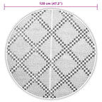 Tappeto da Esterni ARAKIL Marrone Ø120 cm in PP