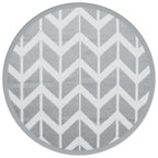 Tappeto da Esterno ARAKIL Grigio Ø120 cm in PP