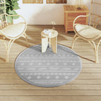 Tappeto da Esterno ARAKIL Grigio Ø120 cm in PP