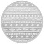 Tappeto da Esterno ARAKIL Grigio Ø160 cm in PP
