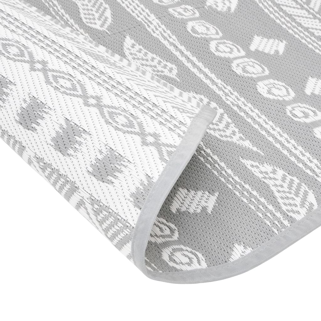 Tappeto da Esterno ARAKIL Grigio Ø160 cm in PP