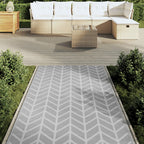 Tappeto da Esterni ARAKIL Grigio 120x180 cm in PP