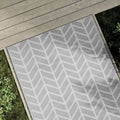 Tappeto da Esterni ARAKIL Grigio 120x180 cm in PP