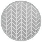 Tappeto da Esterno ARAKIL Grigio Ø120 cm in PP