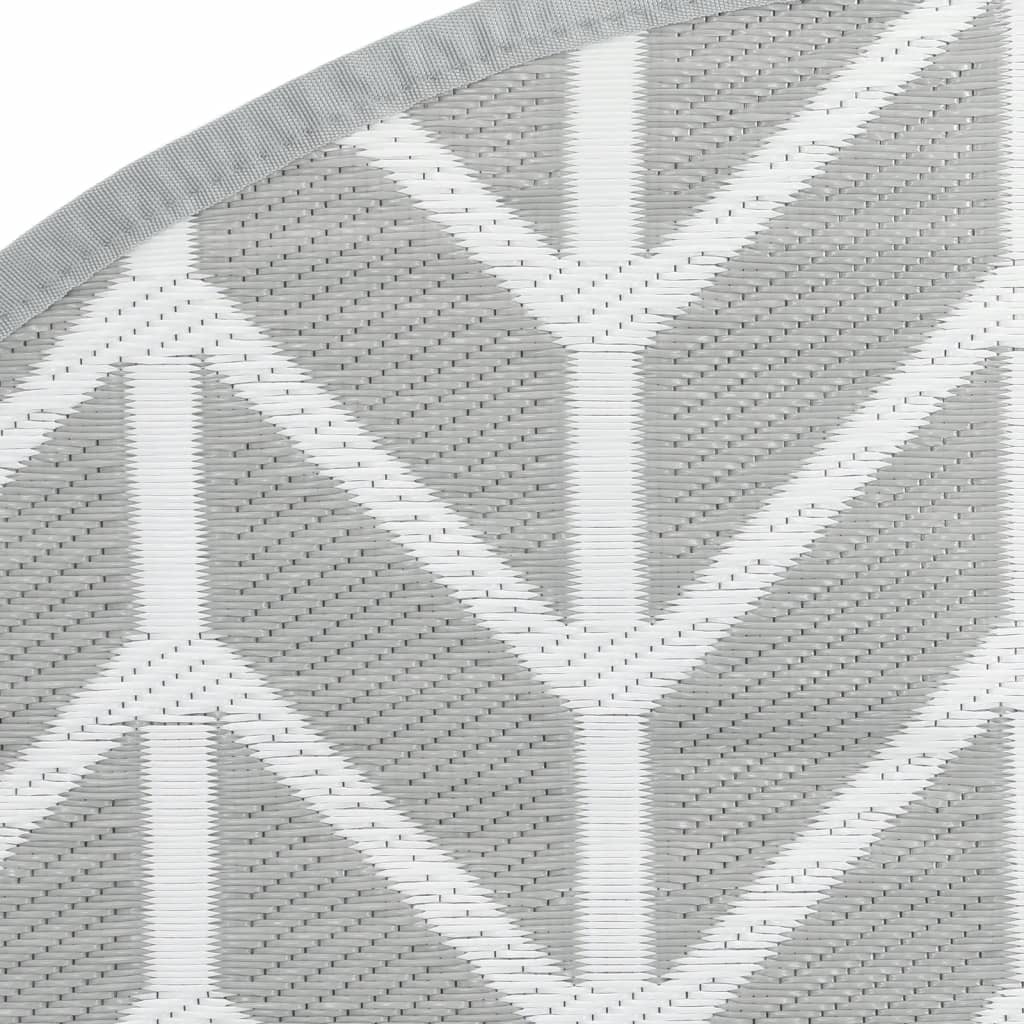 Tappeto da Esterno ARAKIL Grigio Ø120 cm in PP