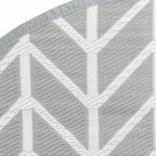 Tappeto da Esterno ARAKIL Grigio Ø120 cm in PP