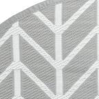 Tappeto da Esterno ARAKIL Grigio Ø160 cm in PP